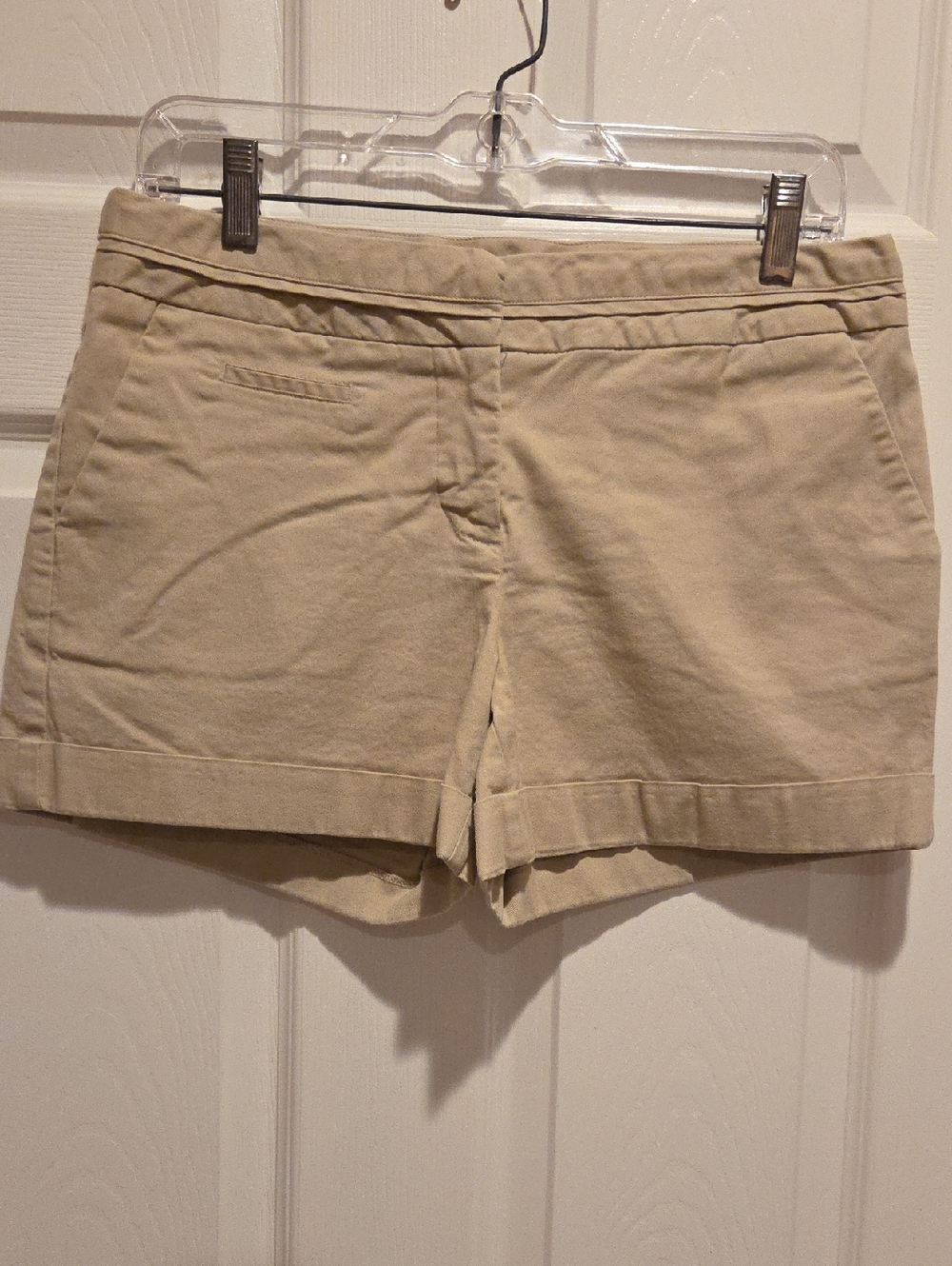Harve Benard Khaki Cuff Shorts